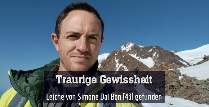 Leiche von Simone Dal Bon [43] gefunden
