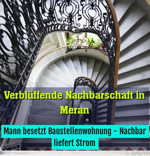 Mann besetzt Baustellenwohnung - Nachbar liefert Strom