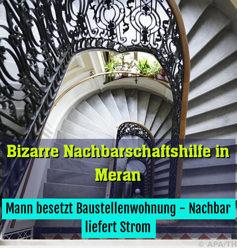 Mann besetzt Baustellenwohnung - Nachbar liefert Strom
