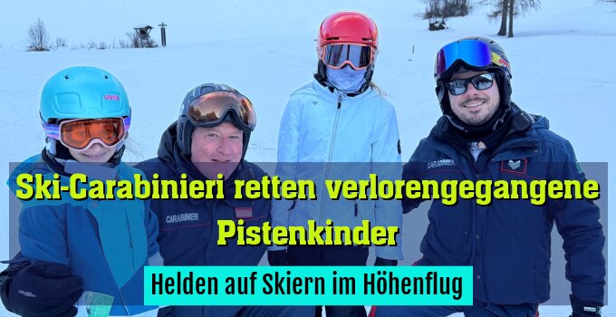 Helden auf Skiern im Höhenflug