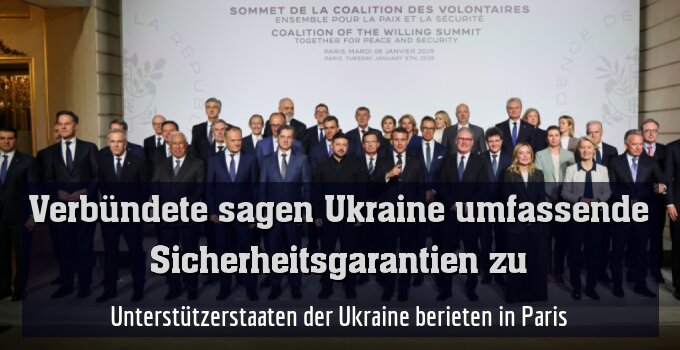 Unterstützerstaaten der Ukraine berieten in Paris