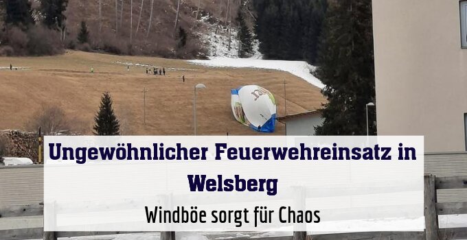 Windböe sorgt für Chaos