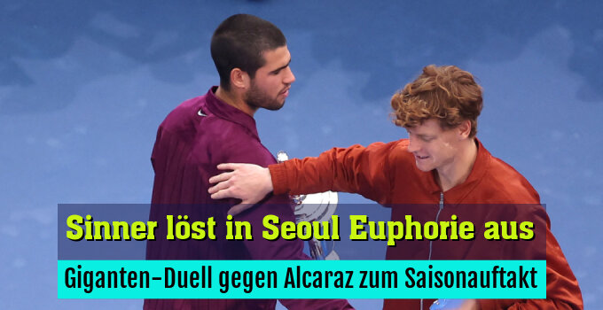 Giganten-Duell gegen Alcaraz zum Saisonauftakt