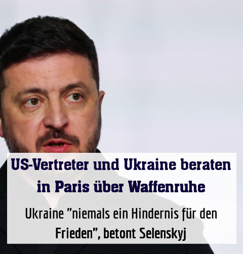 Ukraine "niemals ein Hindernis für den Frieden", betont Selenskyj