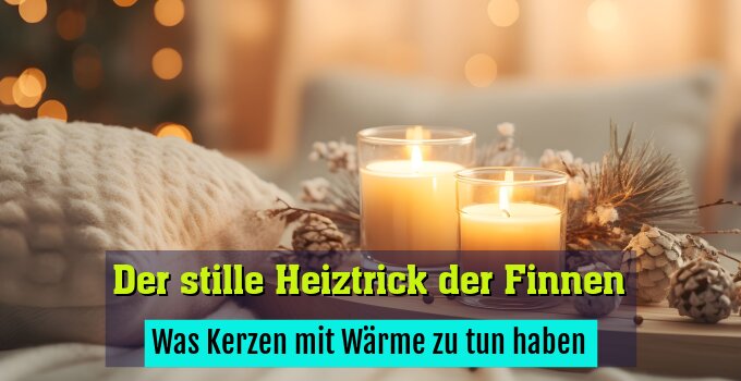 Was Kerzen mit Wärme zu tun haben