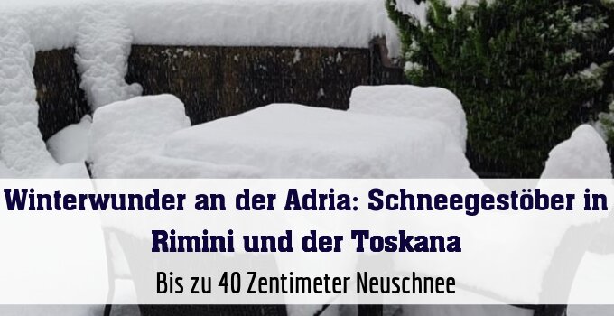 Bis zu 40 Zentimeter Neuschnee