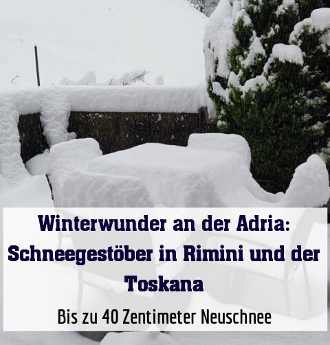 Bis zu 40 Zentimeter Neuschnee