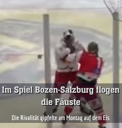 Die Rivalität gipfelte am Montag auf dem Eis