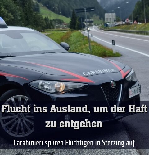 Carabinieri spüren Flüchtigen in Sterzing auf