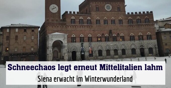 Siena erwacht im Winterwunderland