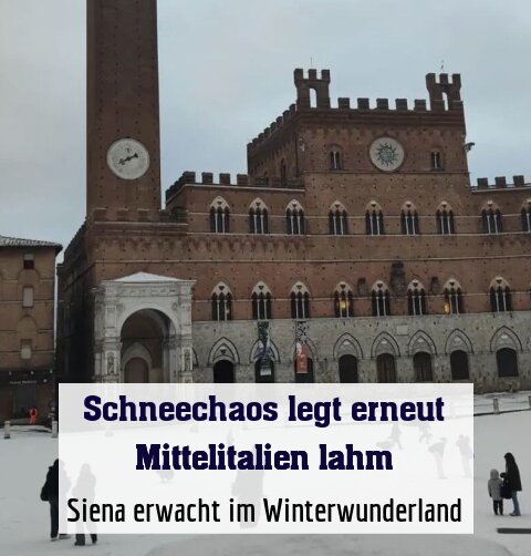 Siena erwacht im Winterwunderland