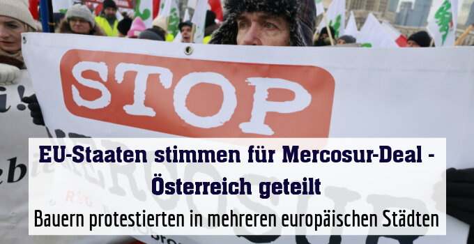 Bauern protestierten in mehreren europäischen Städten