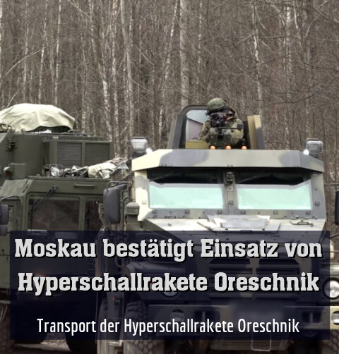 Transport der Hyperschallrakete Oreschnik (Archivbild)