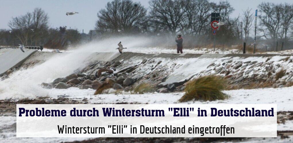 Sturmtief fegt mit hohen Windgeschwindigkeiten über Schleswig-Holstein