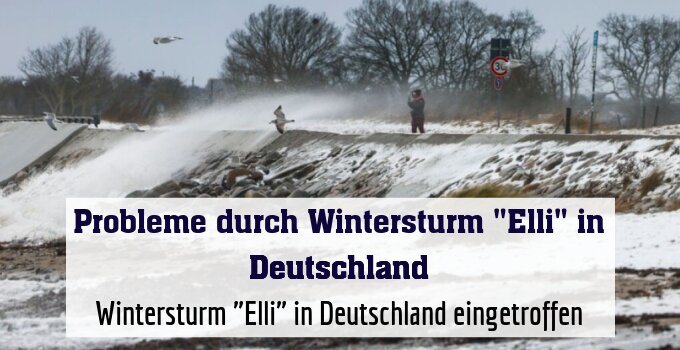 Sturmtief fegt mit hohen Windgeschwindigkeiten über Schleswig-Holstein