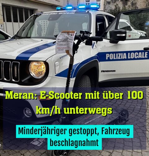 Minderjähriger gestoppt, Fahrzeug beschlagnahmt