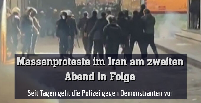 Seit Tagen geht die Polizei gegen Demonstranten vor