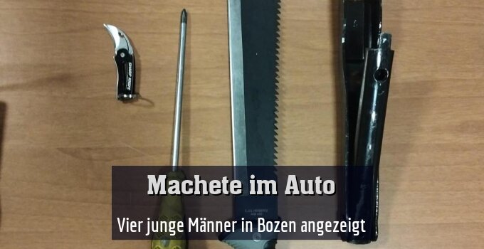 Vier junge Männer in Bozen angezeigt