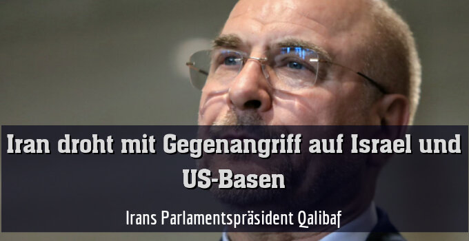 Irans Parlamentspräsident Qalibaf