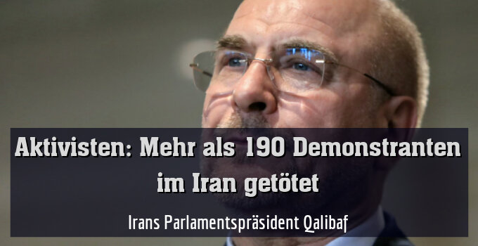 Irans Parlamentspräsident Qalibaf