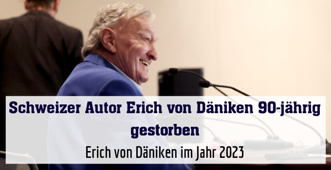 Erich von Däniken im Jahr 2023