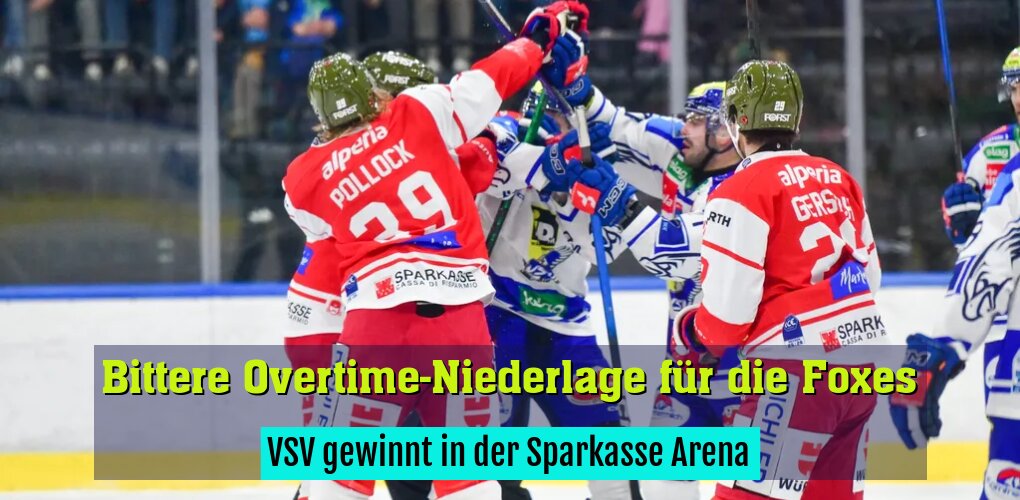 VSV gewinnt in der Sparkasse Arena
