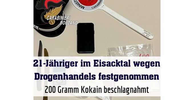 200 Gramm Kokain beschlagnahmt