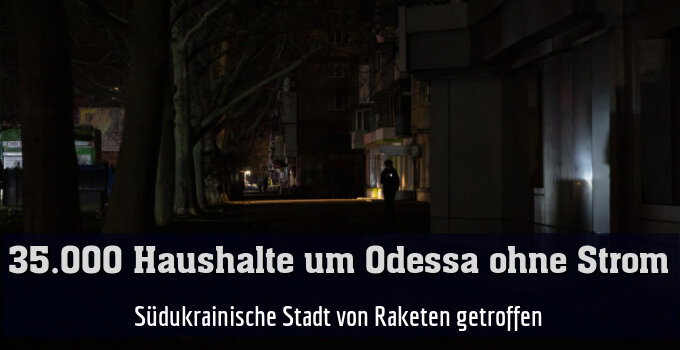 Südukrainische Stadt von Raketen getroffen