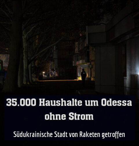 Südukrainische Stadt von Raketen getroffen