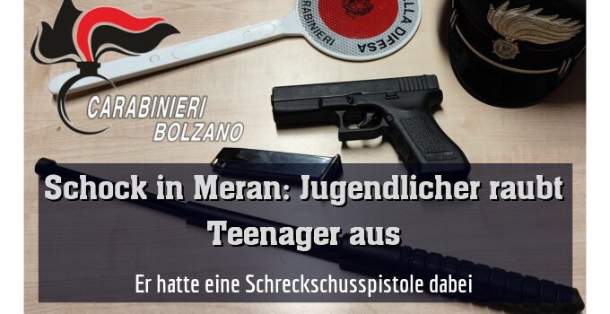 Er hatte eine Schreckschusspistole dabei