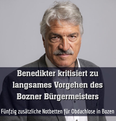 Fünfzig zusätzliche Notbetten für Obdachlose in Bozen