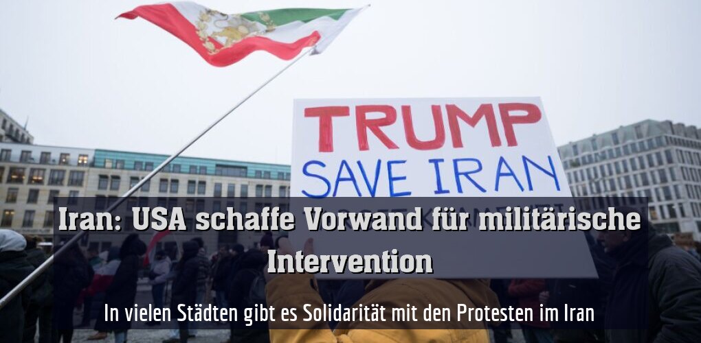 In vielen Städten gibt es Solidarität mit den Protesten im Iran