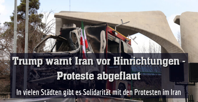 Szene in Teheran nach Abflauen der Proteste