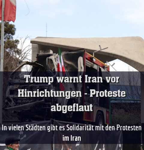 Szene in Teheran nach Abflauen der Proteste