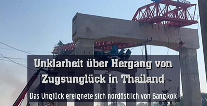 Das Unglück ereignete sich nordöstlich von Bangkok