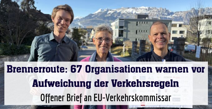 Offener Brief an EU-Verkehrskommissar