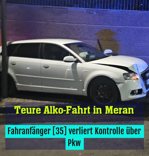 Fahranfänger [35] verliert Kontrolle über Pkw