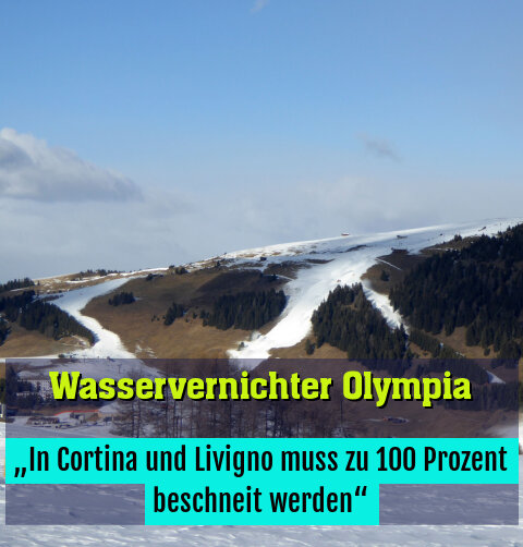 „In Cortina und Livigno muss zu 100 Prozent beschneit werden“