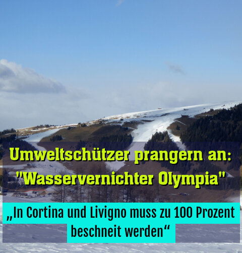 „In Cortina und Livigno muss zu 100 Prozent beschneit werden“
