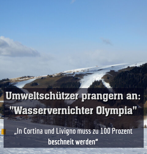 „In Cortina und Livigno muss zu 100 Prozent beschneit werden“