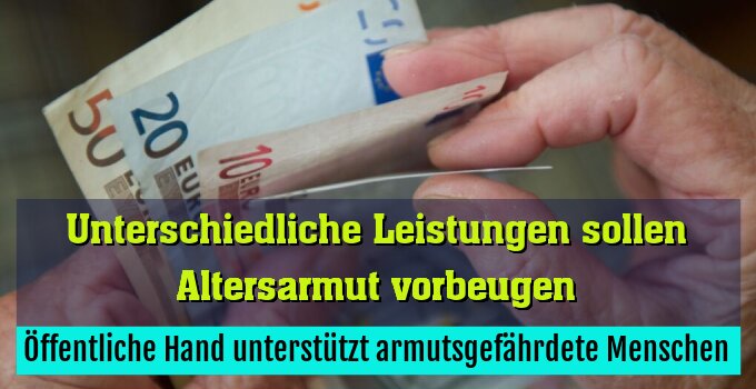 Öffentliche Hand unterstützt armutsgefährdete Menschen