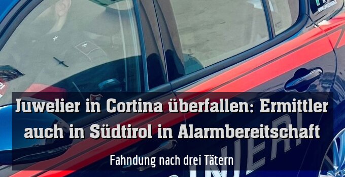 Fahndung nach drei Tätern