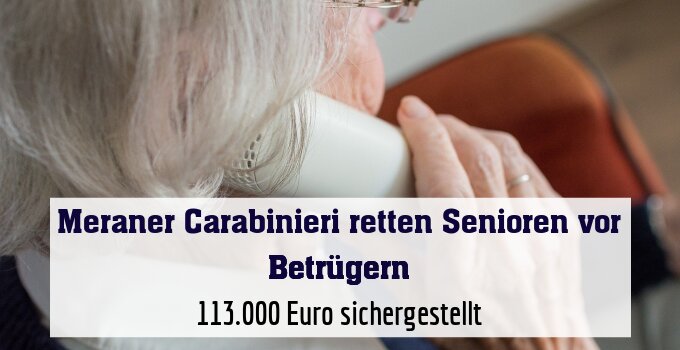 113.000 Euro sichergestellt