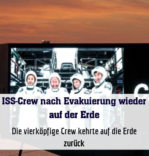 Die vierköpfige Crew kehrte auf die Erde zurück