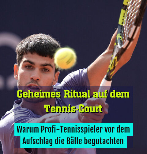 Warum Profi-Tennisspieler vor dem Aufschlag die Bälle begutachten