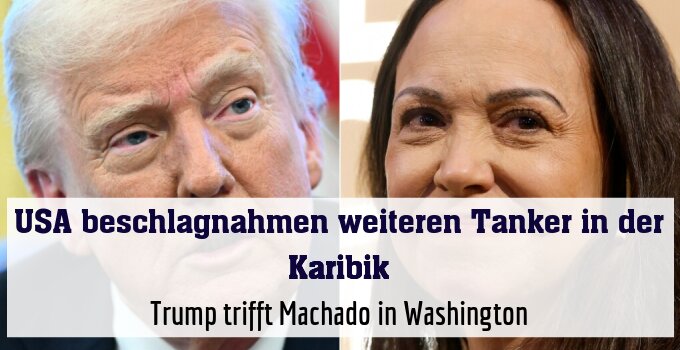 Trump trifft Machado in Washington