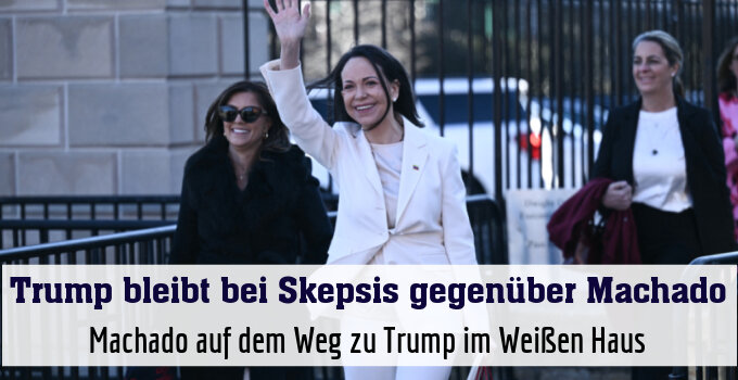 Machado auf dem Weg zu Trump im Weißen Haus