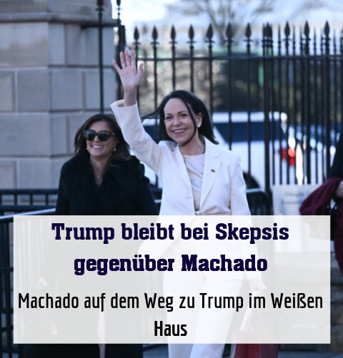 Machado auf dem Weg zu Trump im Weißen Haus