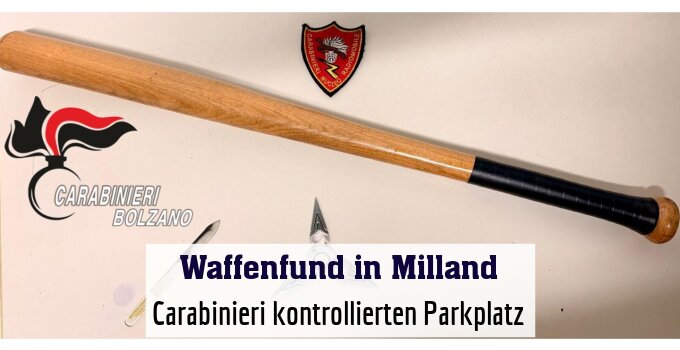 Carabinieri kontrollierten Parkplatz