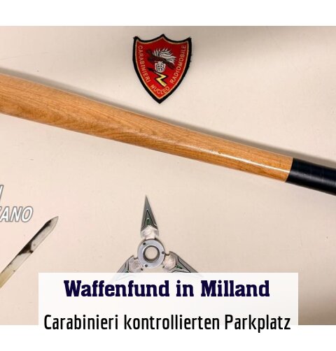 Carabinieri kontrollierten Parkplatz